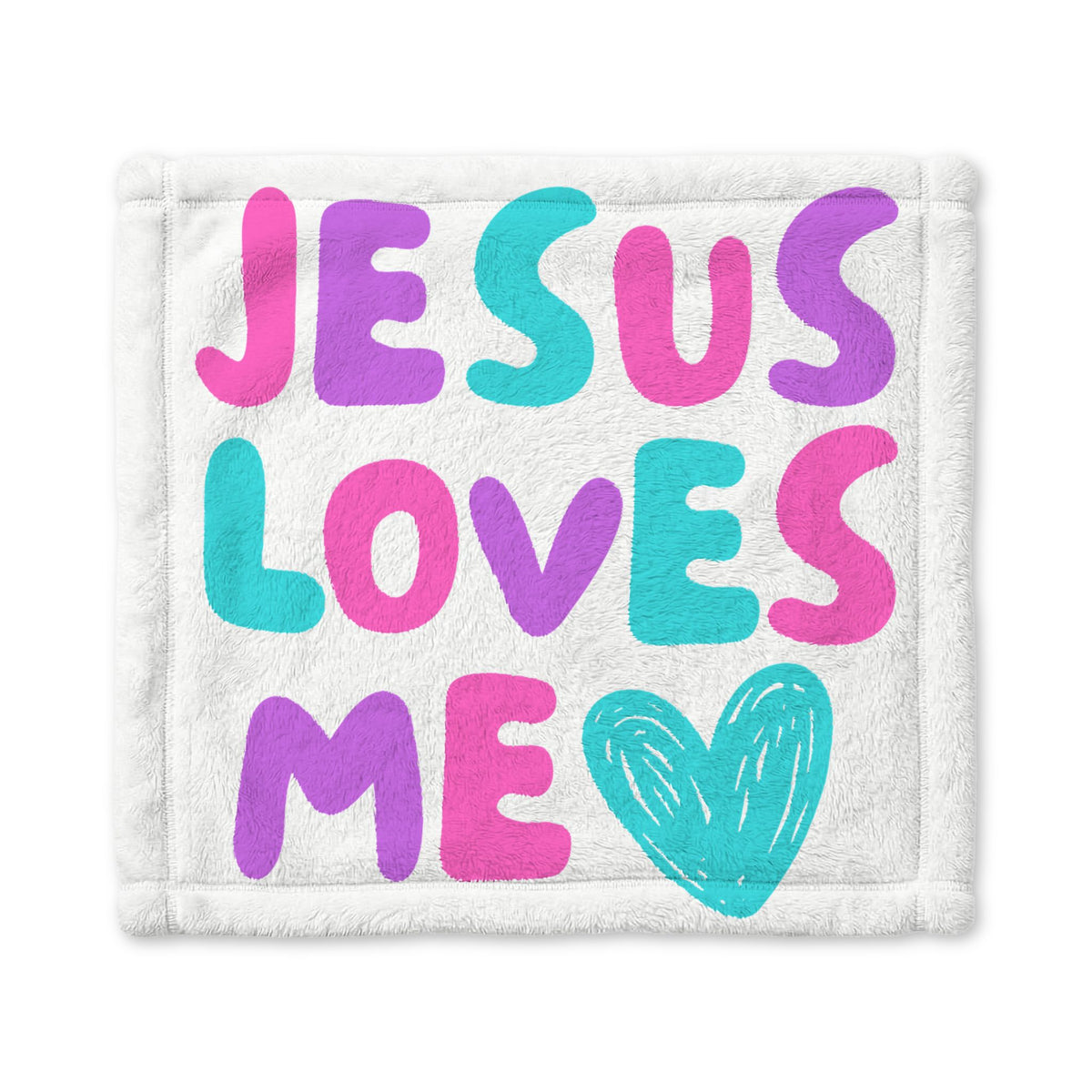 Jesus Loves Me Baby Blanket – Minky Security Blanket