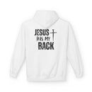 Jesus Has My Back Midweight Softstyle Fleece Hoodie