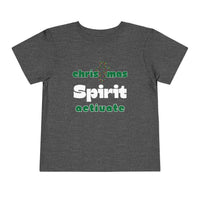 Christmas Spirit Activate Christian Christmas Shirt for Toddlers Short Sleeve Tee Christian Toddler Christmas Shirt