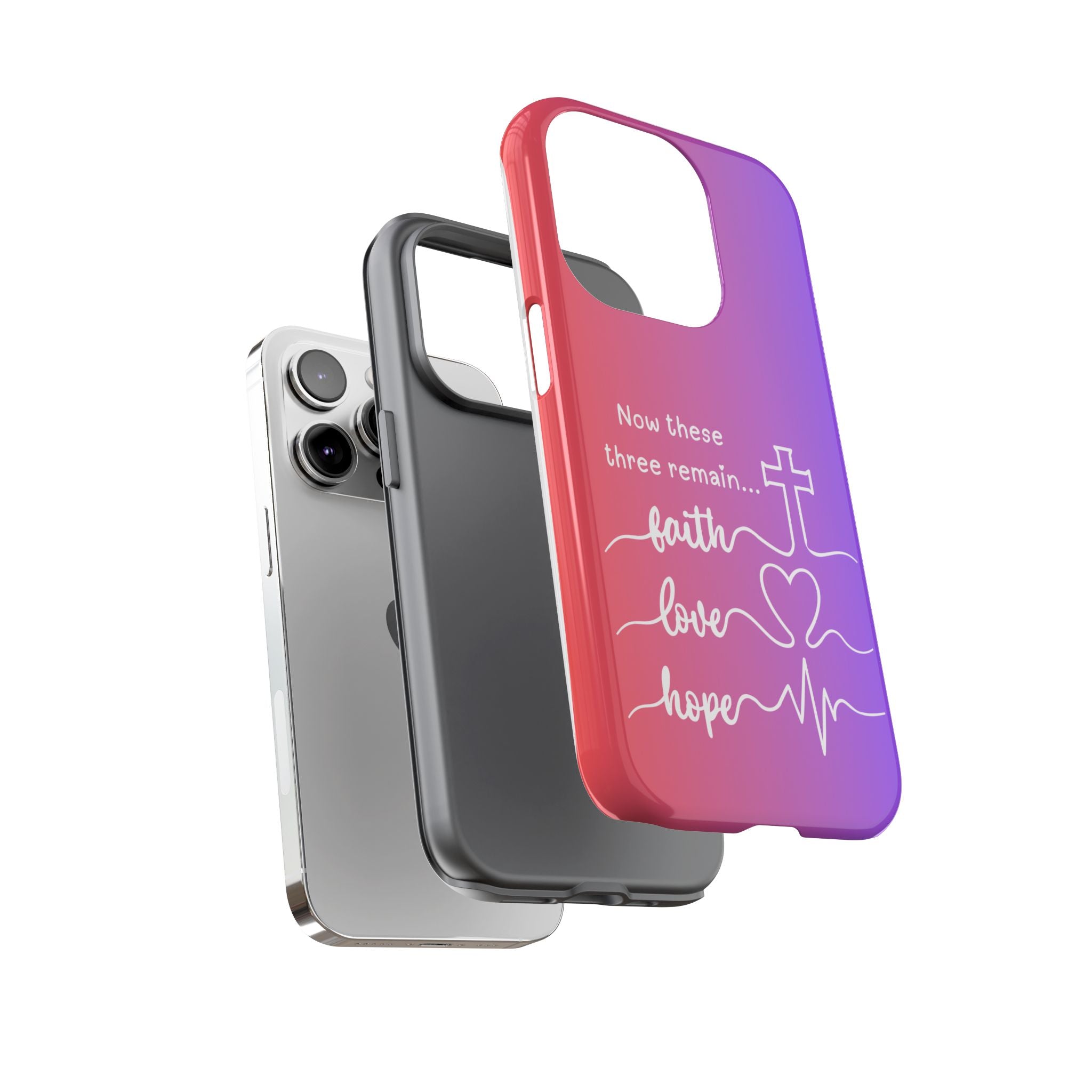 iPhone - Faith, Love & Hope Gradient Phone Case