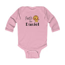 Infant Bodysuit - "Faith Like Daniel" Lion Baby Onesie (Long Sleeve)