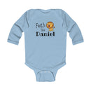 Infant Bodysuit - "Faith Like Daniel" Lion Baby Onesie (Long Sleeve)