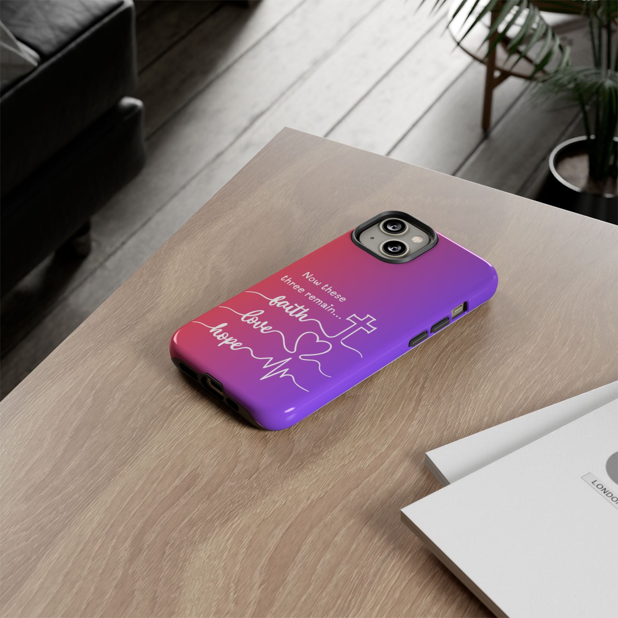 iPhone - Faith, Love & Hope Gradient Phone Case
