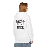 Jesus Has My Back Midweight Softstyle Fleece Hoodie