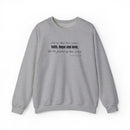 Embroidered Corinthians Faith, Hope Love Unisex Heavy Blend Crewneck Sweatshirt