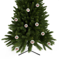 Ceramic Ornament — "I Will Praise Him In Every Season" Nativity Christmas Tree Decoration