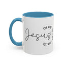 Jesus Coffee Mug – Script Faith Mug with “Jesus: The Way • The Truth • The Life” – Inspirational Religious Gift
