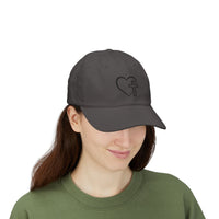 Christian Heart & Cross Hat — Embroidered Faith Baseball Hat