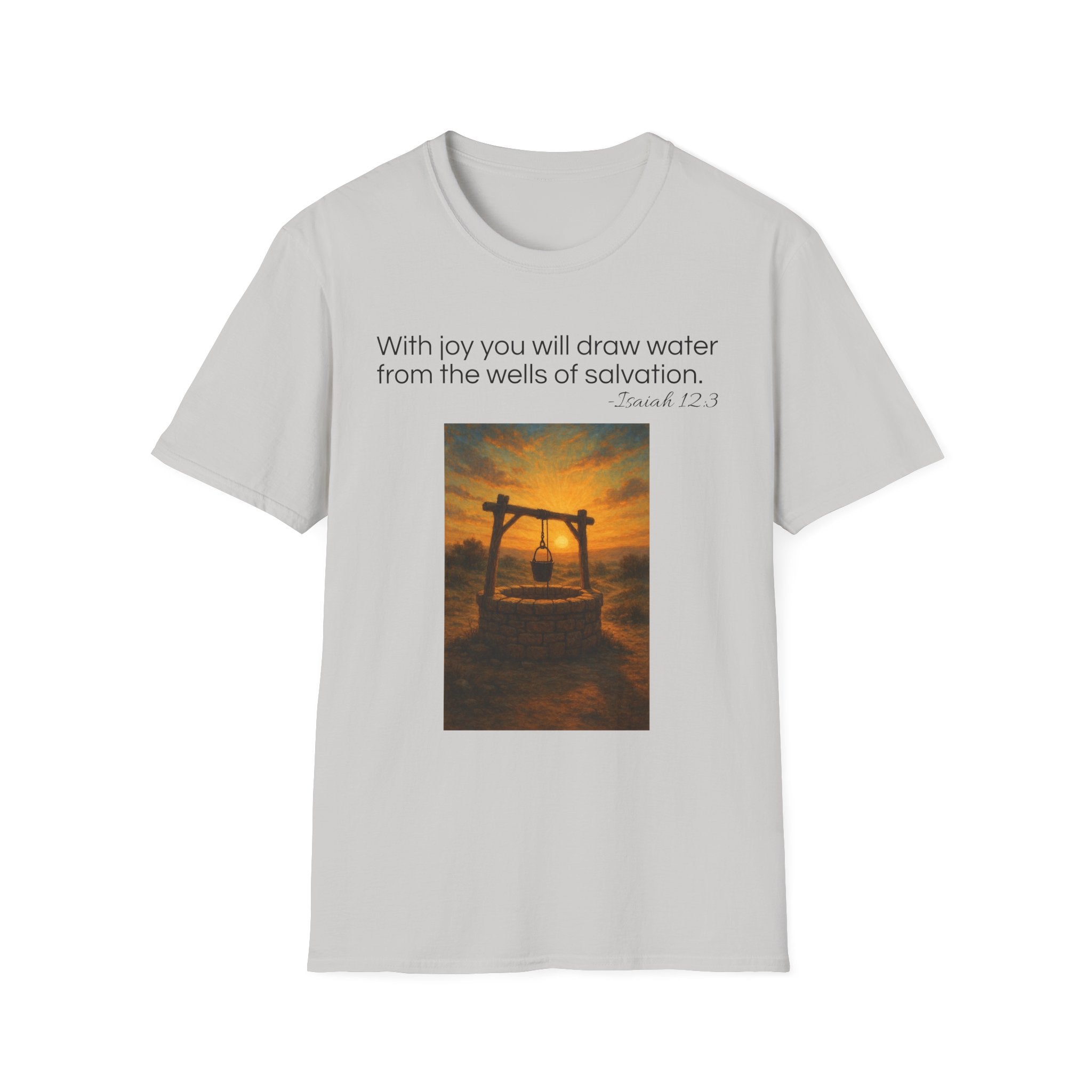 Isaiah 12:3 T-Shirt | Perfect for Faith and Everyday Wear,