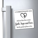 Faith Hope Love Fridge Magnet- Christian Gifts for Women Men - Faith Based Gifts