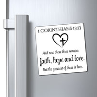 Faith Hope Love Fridge Magnet- Christian Gifts for Women Men - Faith Based Gifts