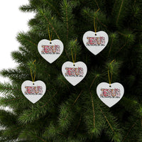 Ceramic Ornament — "Jesus Is The Reason For The Season" Nativity Christmas Tree Decoration