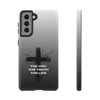 Christian Cross Phone Case — "The Way The Truth The Life" Protective Phone Cover
