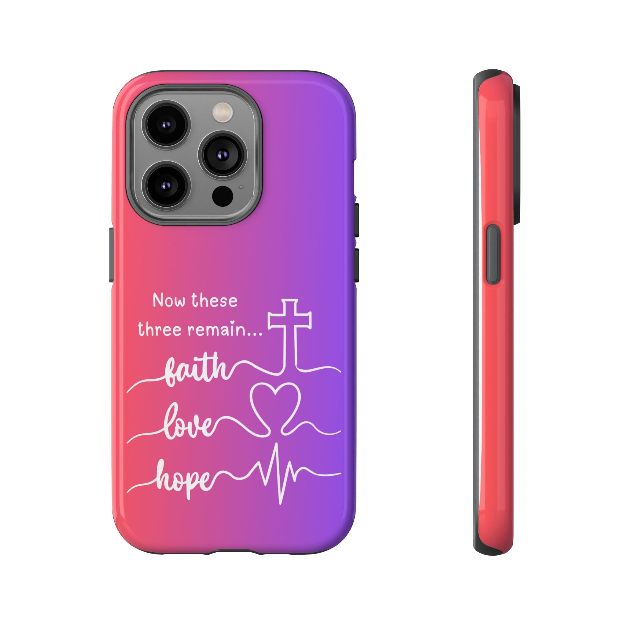 iPhone - Faith, Love & Hope Gradient Phone Case
