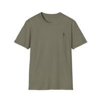 Back design - Jesus Has My Back T-Shirt — Christian Faith Cross Tee