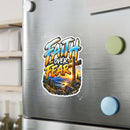 Faith Over Fear – Mountain Cross Christian Vinyl Sticker