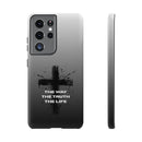 Christian Cross Phone Case — "The Way The Truth The Life" Protective Phone Cover