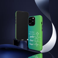 iPhone - 'Faith Love Hope' Christian Cross Protective Cover