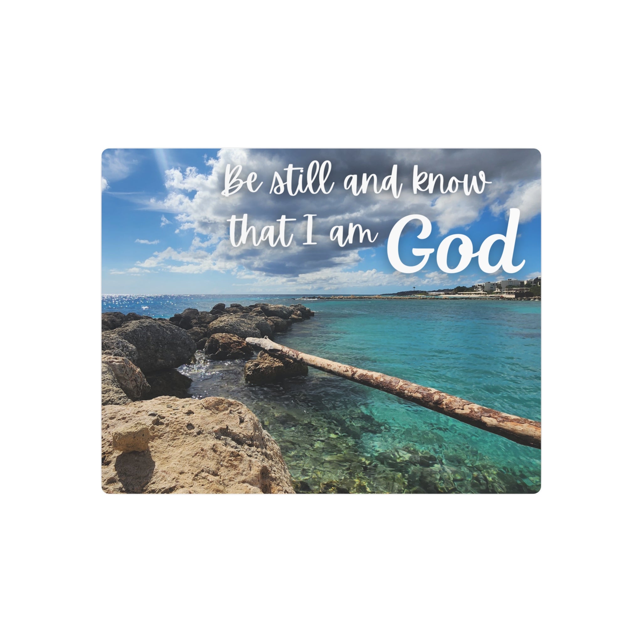 Faith Wall Art - Psalm 46:10 - Metal - Inspirational Wall Art Print Christian Gifts for Women Men