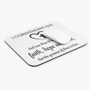Faith Hope Love - Mouse Pad - Christian Gifts for Women Men