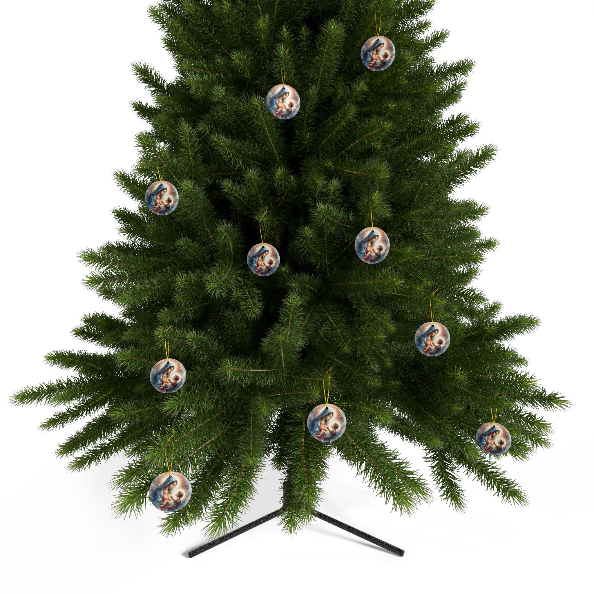 Ornament — "Mary Holding Jesus" Nativity Christmas Tree Decoration