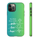 iPhone - 'Faith Love Hope' Christian Cross Protective Cover