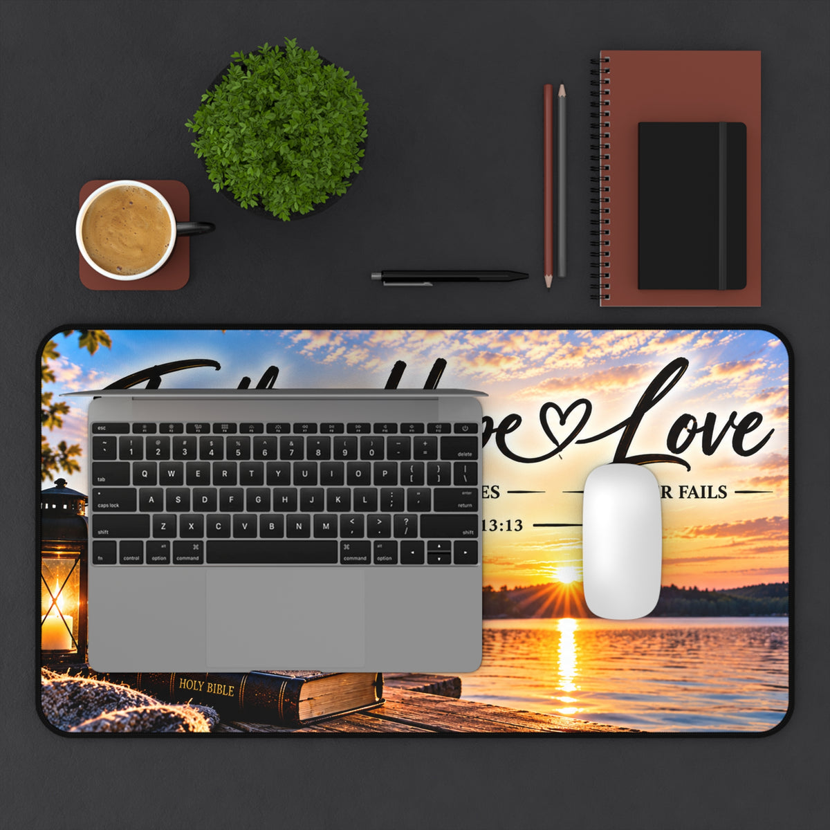 Faith Hope Love – Lakeside Bible Christian Desk Mat
