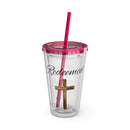 Redeemed Water Tumbler - Christian Gifts for Women Men - Faith Based Gifts