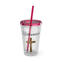 Redeemed Water Tumbler - Christian Gifts for Women Men - Faith Based Gifts