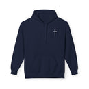 Jesus Has My Back Midweight Softstyle Fleece Hoodie