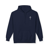 Jesus Has My Back Midweight Softstyle Fleece Hoodie