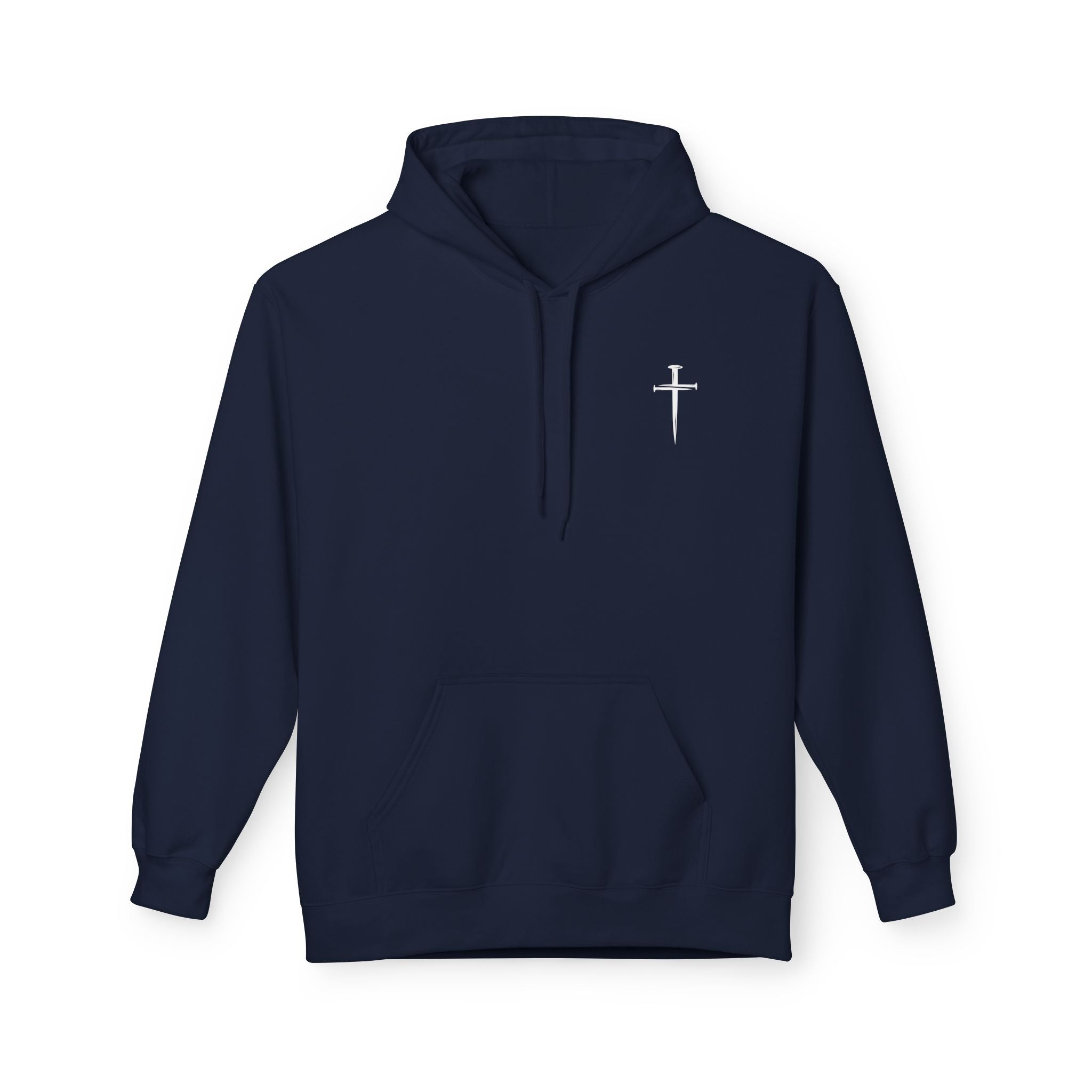 Jesus Has My Back Midweight Softstyle Fleece Hoodie