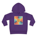 Toddler Hoodie — "Created With A Purpose" Retro Sunburst Pullover