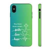 iPhone - 'Faith Love Hope' Christian Cross Protective Cover