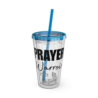 Prayer Warrior Water Tumbler - Christian Gifts for Women Men - Faith Based Gifts