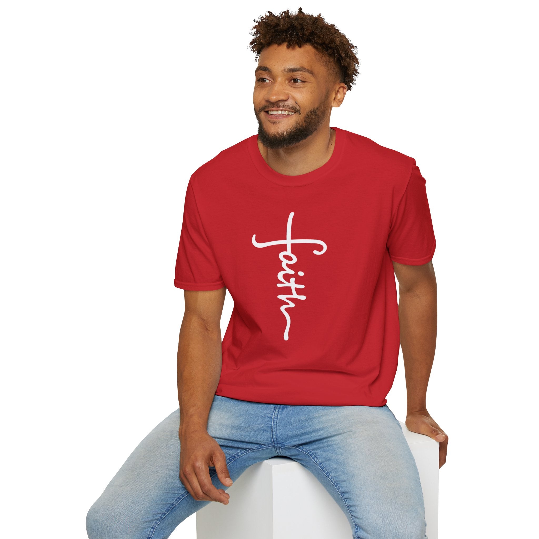 Faith Unisex Softstyle T-Shirt | Christian Shirts for Women Men - Faith Based Gifts