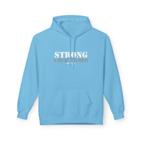 Strong & Courageous Hoodie — Inspirational Motivational Pullover