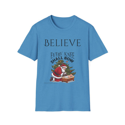 Believe Every Knee Shall Bow Christian Shirt for Women Men Shirts for Christians