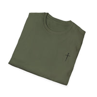 Back design - Jesus Has My Back T-Shirt — Christian Faith Cross Tee