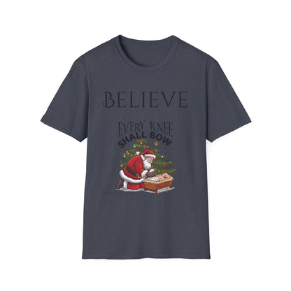 Believe Every Knee Shall Bow Christian Shirt for Women Men Shirts for Christians