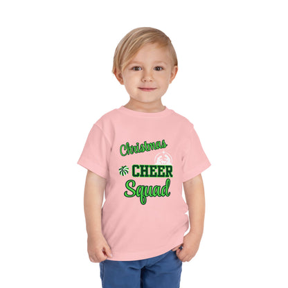 Christmas Cheer Squade Christian Christmas Shirt for Toddlers Short Sleeve Tee Christian Toddler Christmas Shirt