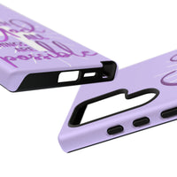 Samsung - "With God All Things Are Possible" Inspirational Purple Tough Case