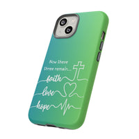 iPhone - 'Faith Love Hope' Christian Cross Protective Cover