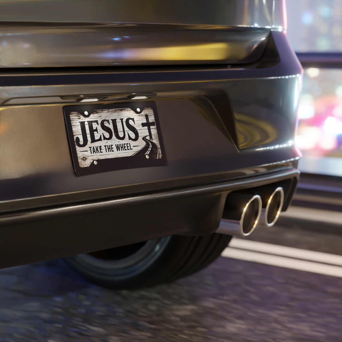 Jesus Take the Wheel Christian Vanity Plate