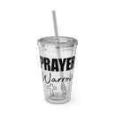 Prayer Warrior Water Tumbler - Christian Gifts for Women Men - Faith Based Gifts