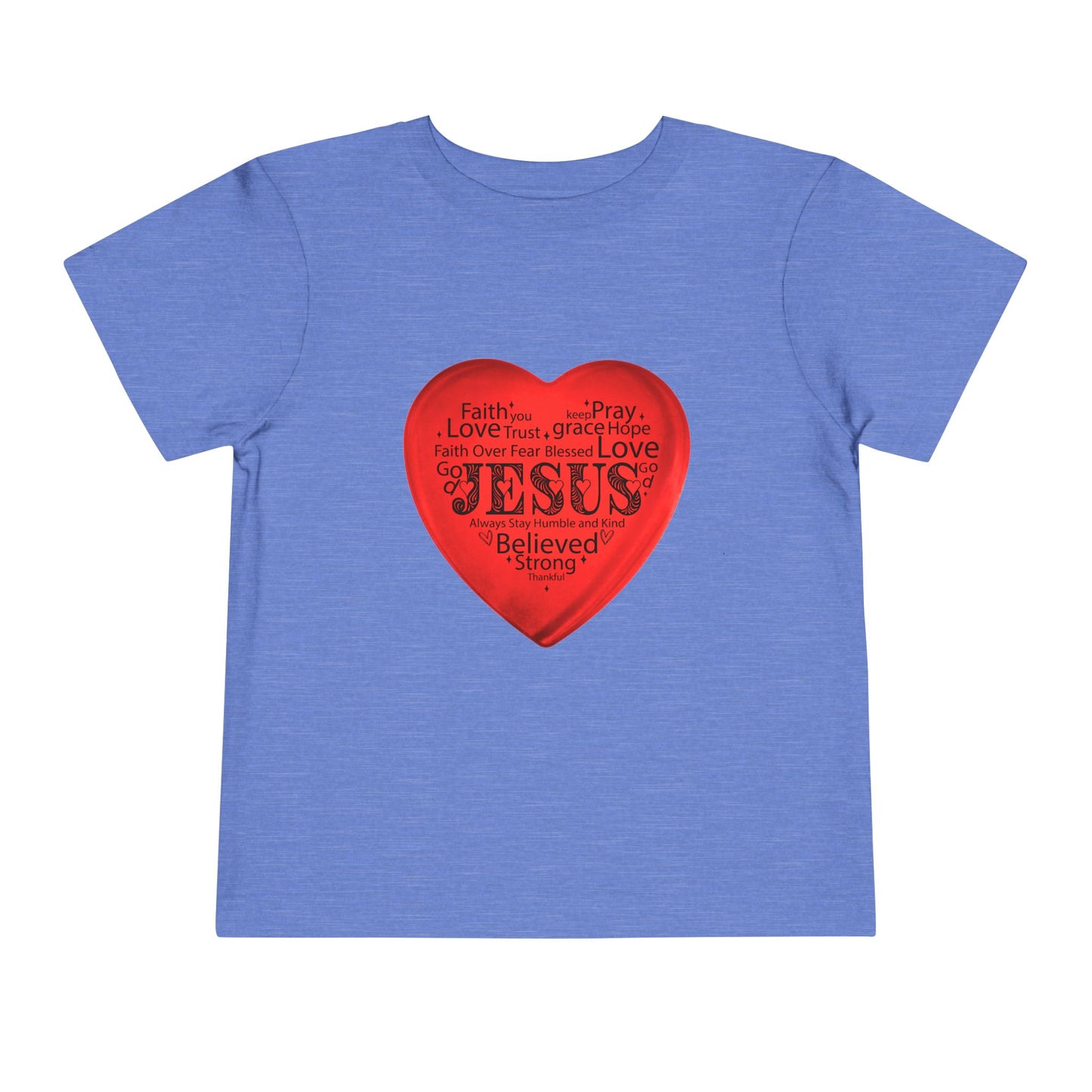 Jesus T-Shirt Christian Shirt for Toddlers Short Sleeve Tee Christian Toddler Christmas Shirt