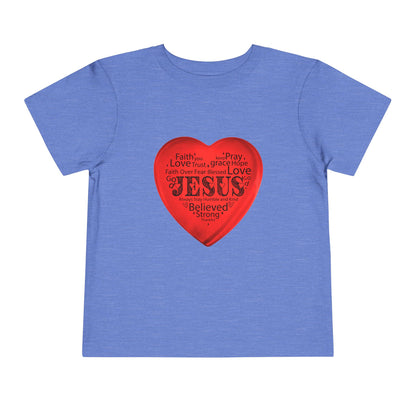Jesus T-Shirt Christian Shirt for Toddlers Short Sleeve Tee Christian Toddler Christmas Shirt