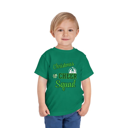 Christmas Cheer Squade Christian Christmas Shirt for Toddlers Short Sleeve Tee Christian Toddler Christmas Shirt