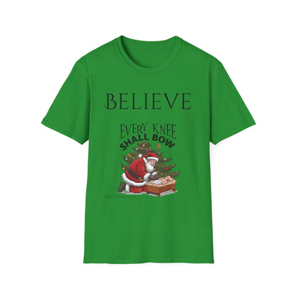 Believe Every Knee Shall Bow Christian Shirt for Women Men Shirts for Christians