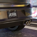 Jesus Take the Wheel Christian Vanity Plate – Distressed Flag